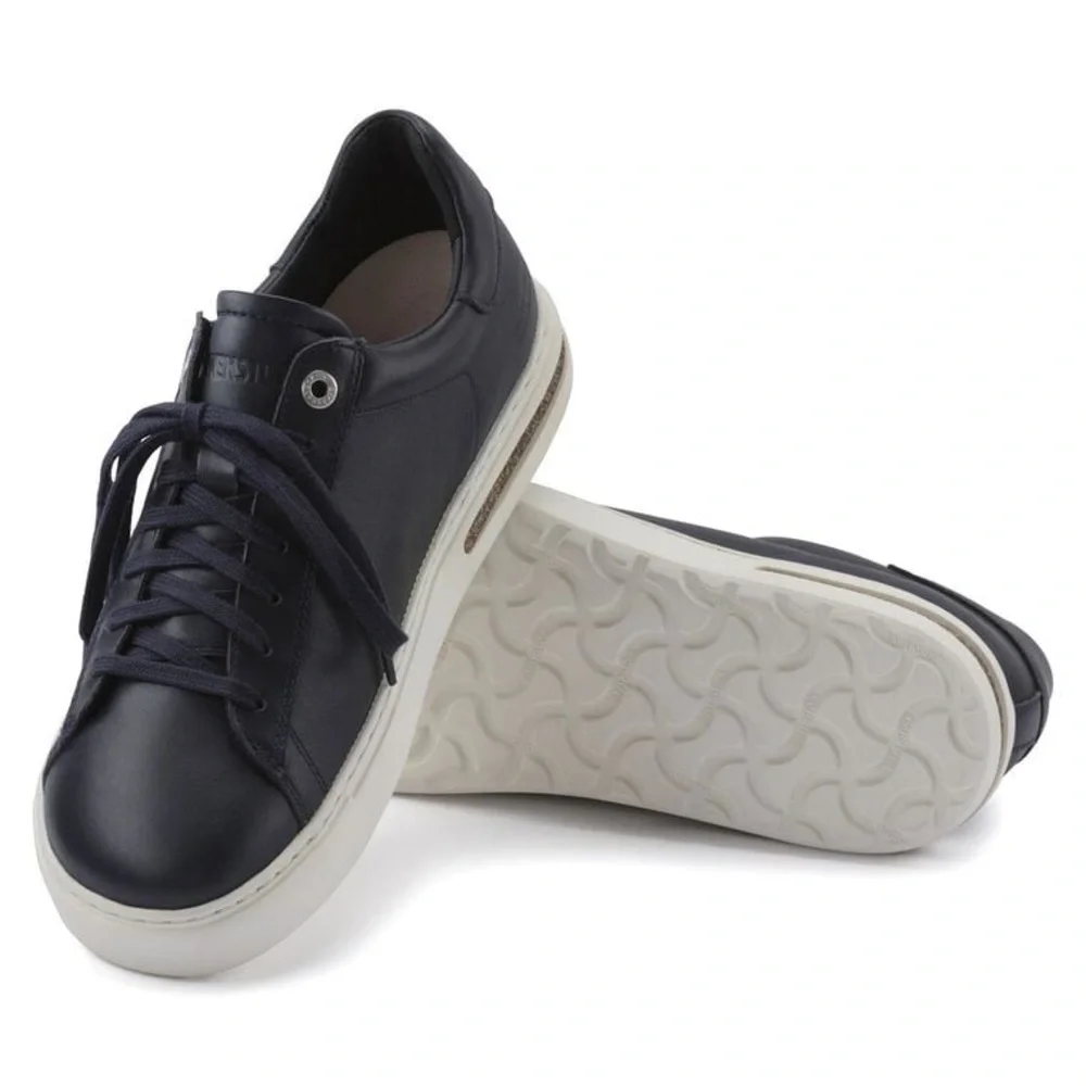 NIB Birkenstock Men’s Bend Low Leather Sneakers in Midnight Blue in size 13